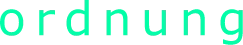 Ordnung