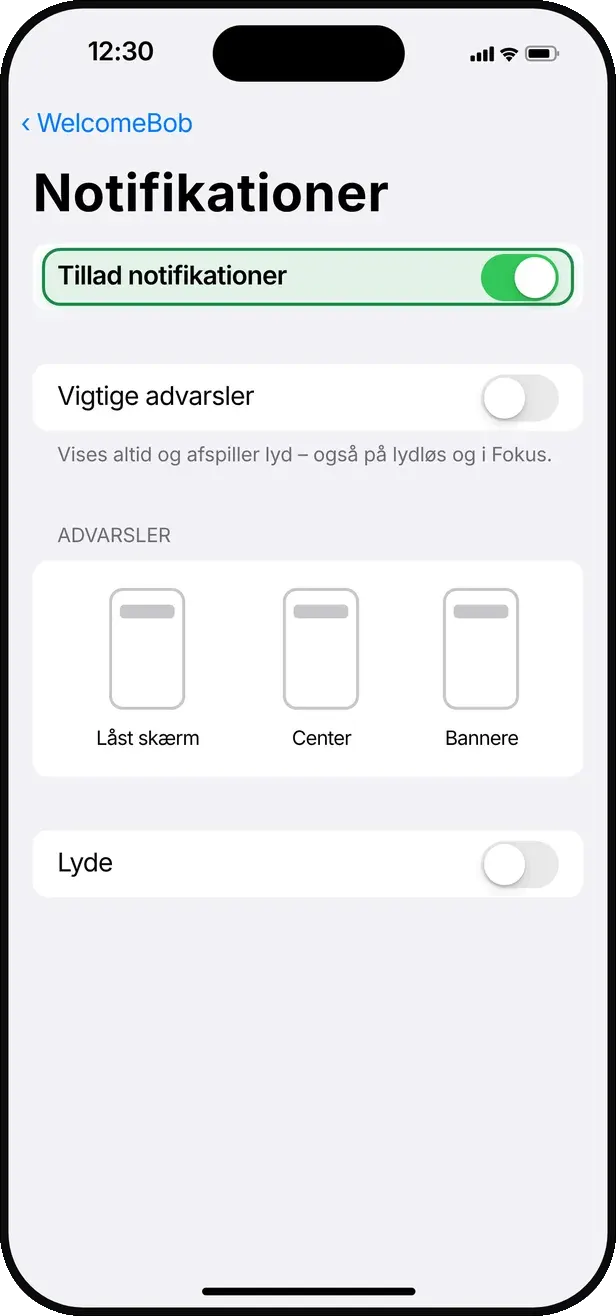 Tjek telefonens indstillinger – 1